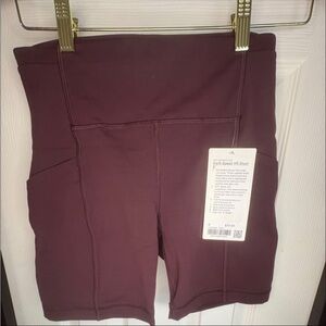 lululemon athletica Dark Purple Bike Shorts